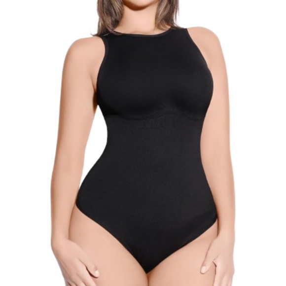 FeelinGirl Sleeveless Tummy Control Seamless Bodysuit Shapewear Top - Picture 2 of 10